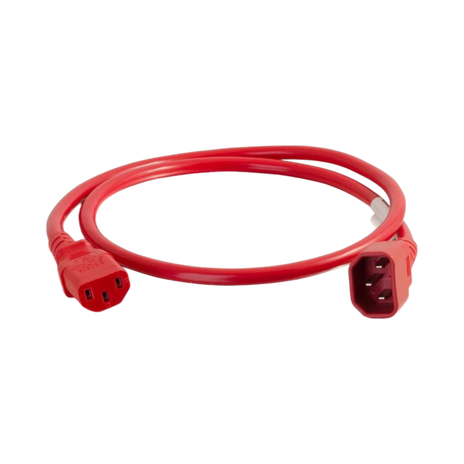 C2G 2ft 14AWG Power Cord C14 to C13 250V 15A (Red) — Being Shipped