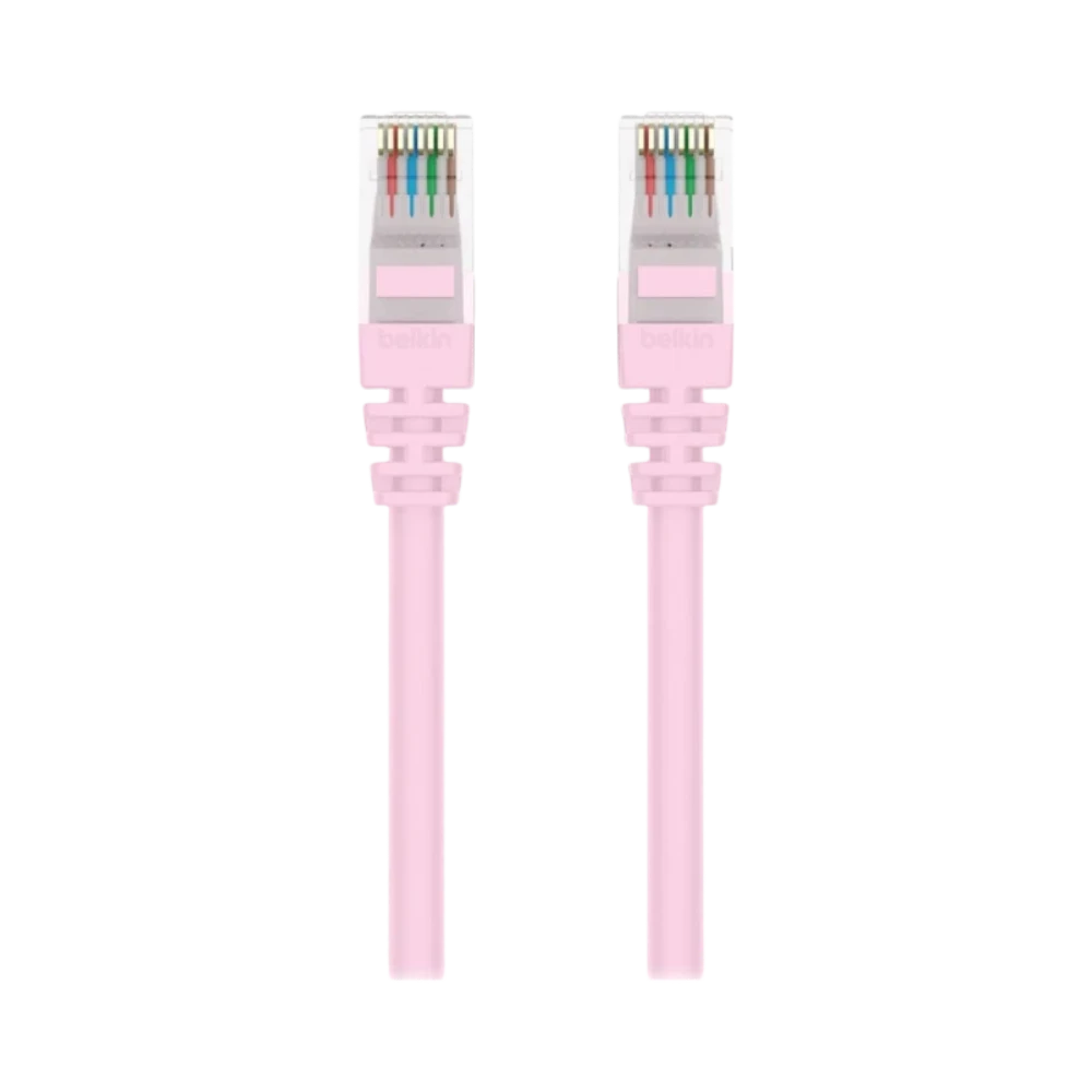 Belkin 6in Cat6 Ethernet Patch Cable Snagless (Pink) — Being Shipped