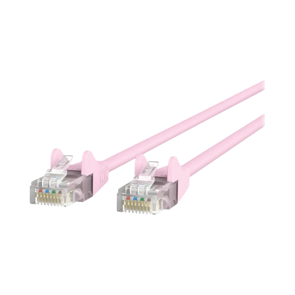 Belkin 6in Cat6 Ethernet Patch Cable Snagless (Pink) — Being Shipped