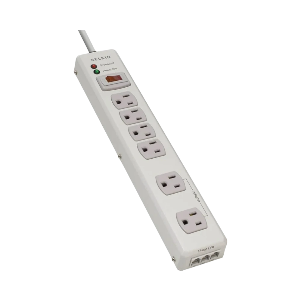 Belkin 6-Outlet Metal Surge Protector with 6-Foot Cord — Being Shipped