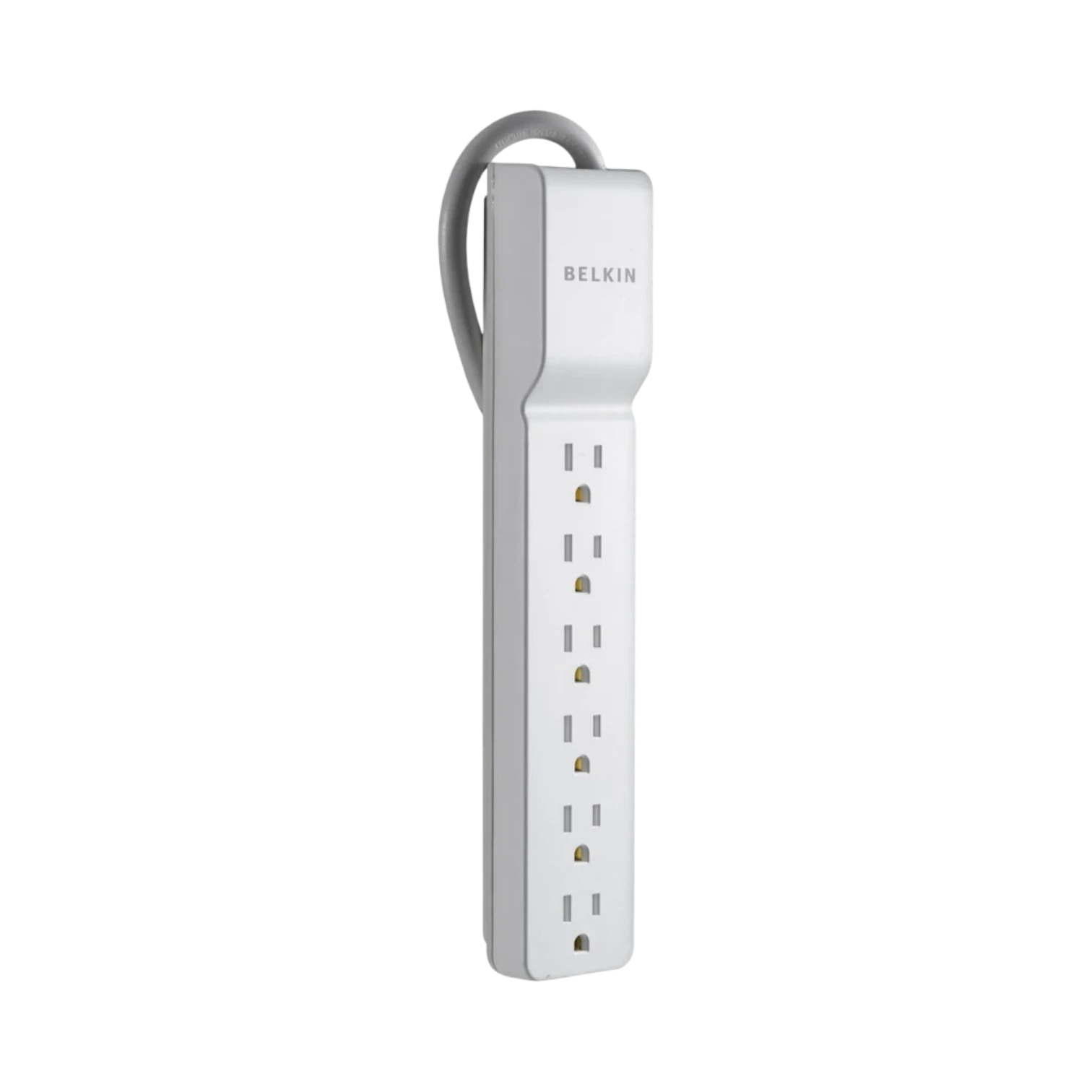 Belkin 6-Outlet Surge Protector with Rotating Plug 6ft Cord (White) — Being Shipped