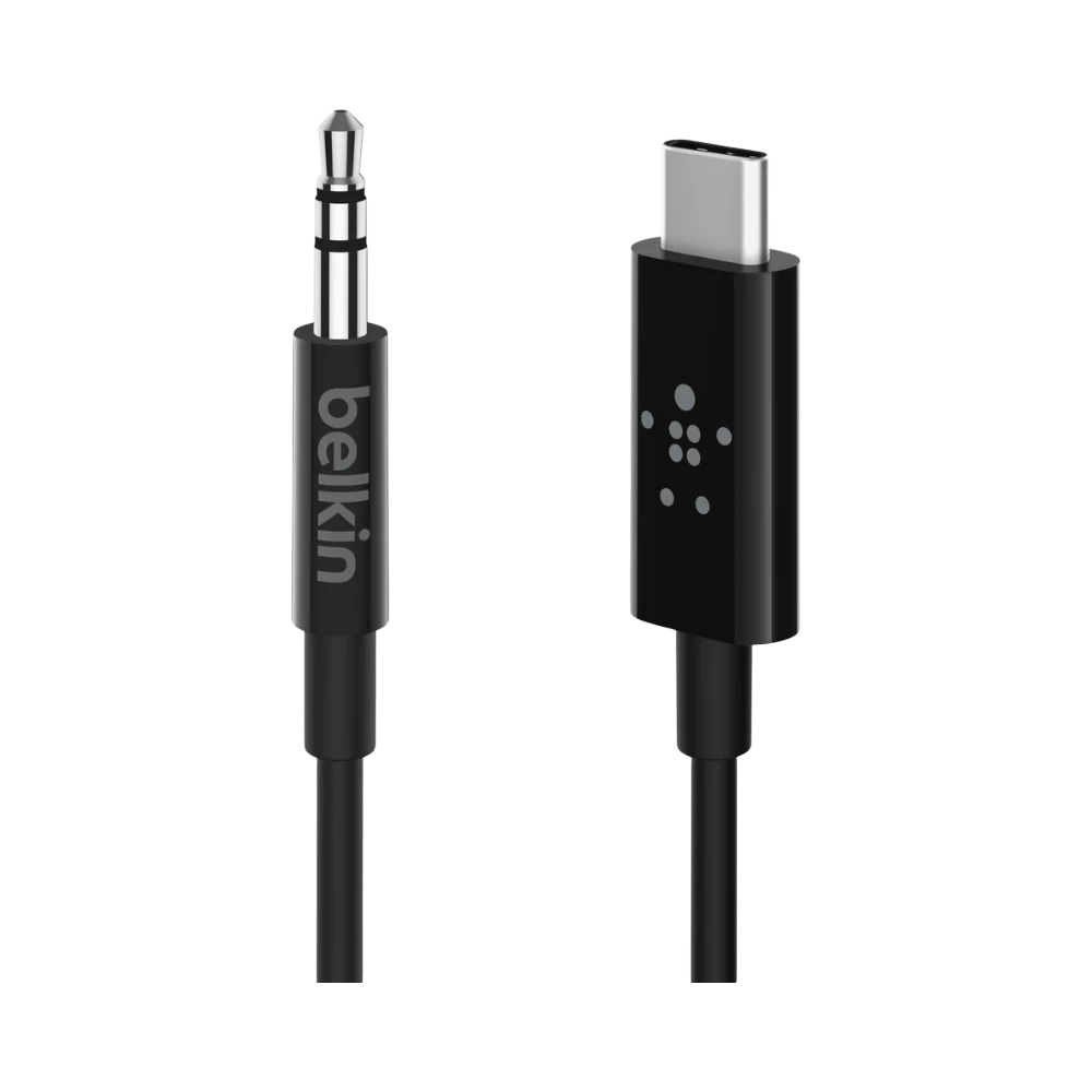 Belkin USB-C to 3.5mm Audio Cable for Smartphones 3ft (Black) — Being Shipped