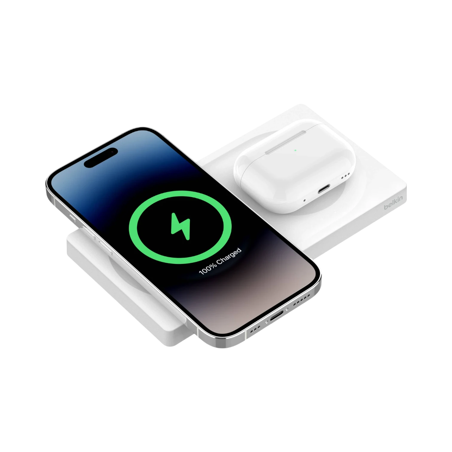 Belkin BoostCharge Pro 2-in-1 20W Wireless Charging Pad (White) — Being Shipped