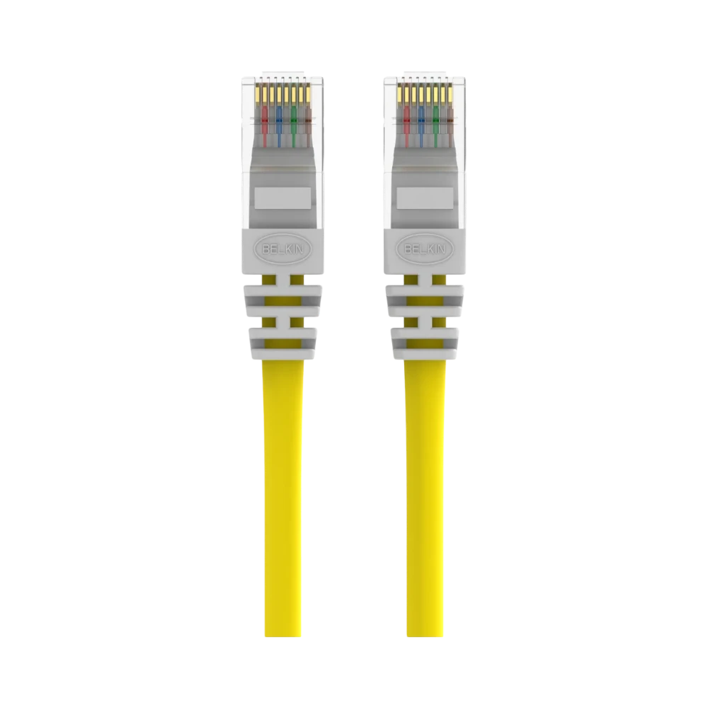 Belkin CAT5e Crossover Patch Cable 7ft (Yellow) — Being Shipped