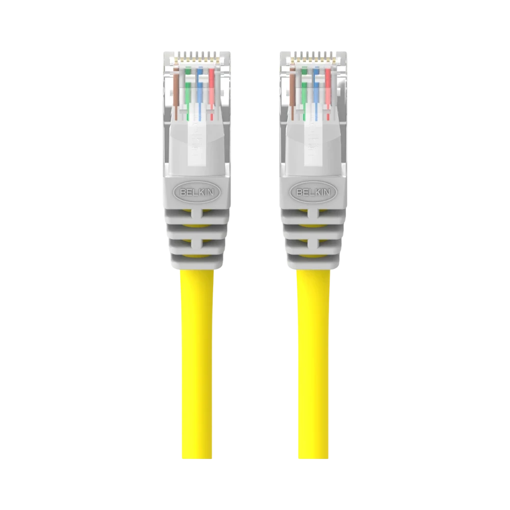 Belkin CAT5e Crossover Patch Cable 7ft (Yellow) — Being Shipped