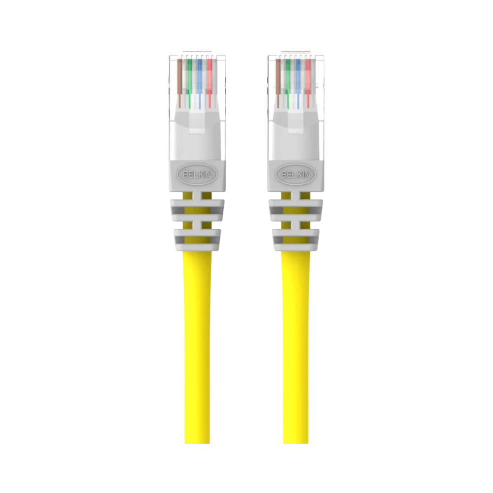 Belkin CAT5e Crossover Patch Cable 7ft (Yellow) — Being Shipped