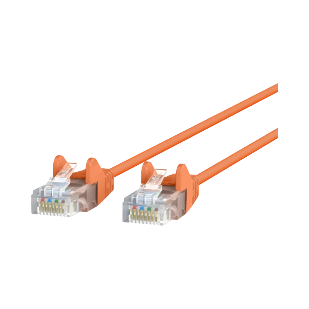 Belkin Slim CAT6 Snagless 15 ft Ethernet Cable (Orange) — Being Shipped