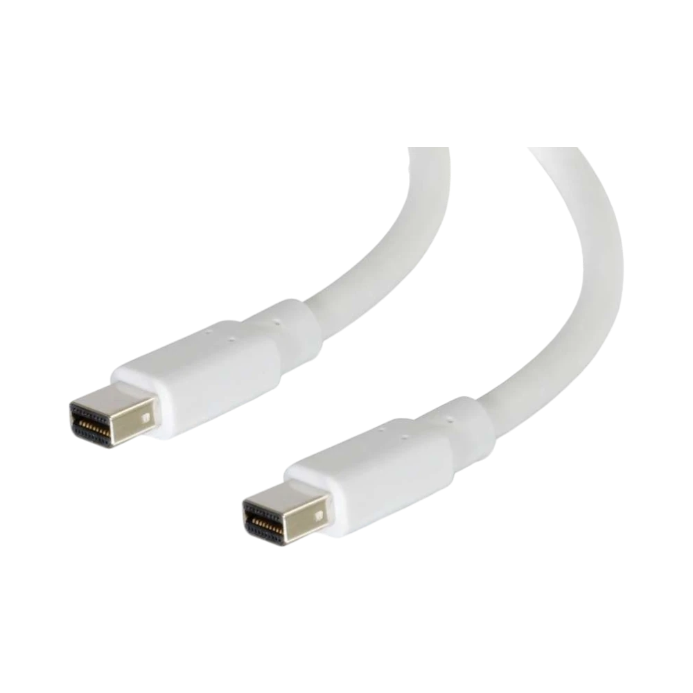 C2G 3ft Mini DisplayPort Cable 4K 30Hz (White) — Being Shipped