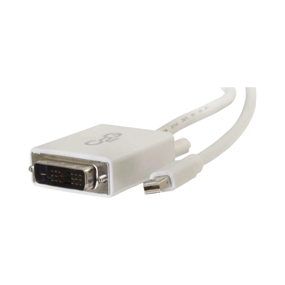 C2G 10ft Mini DisplayPort to DVI-D Adapter Cable (White) — Being Shipped