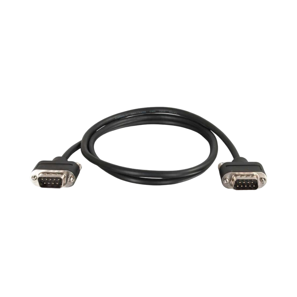 C2G 10ft Serial RS232 Null Modem Cable Low Profile In-Wall — Being Shipped