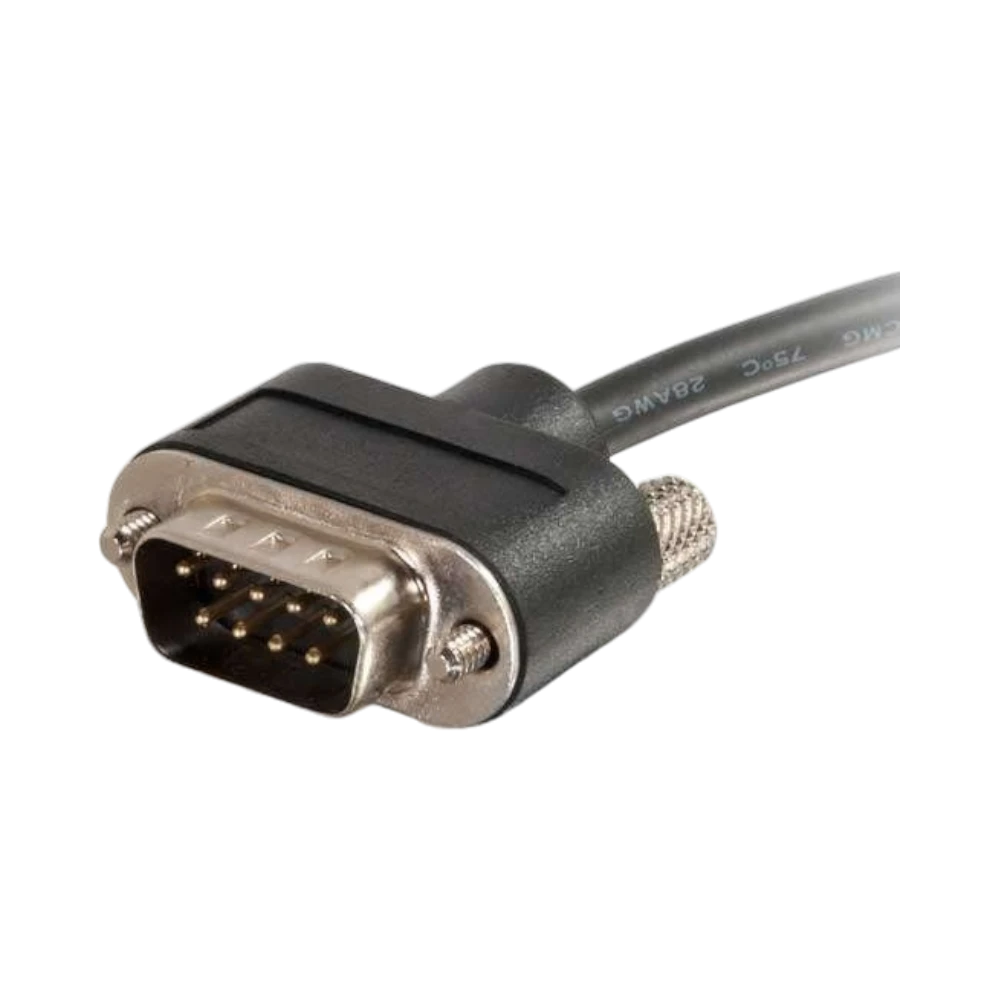 C2G 10ft Serial RS232 Null Modem Cable Low Profile In-Wall — Being Shipped