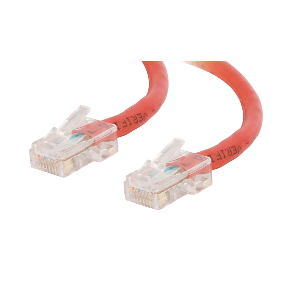 C2G 100ft Cat5e Non-Booted UTP Network Crossover Cable (Red) — Being Shipped