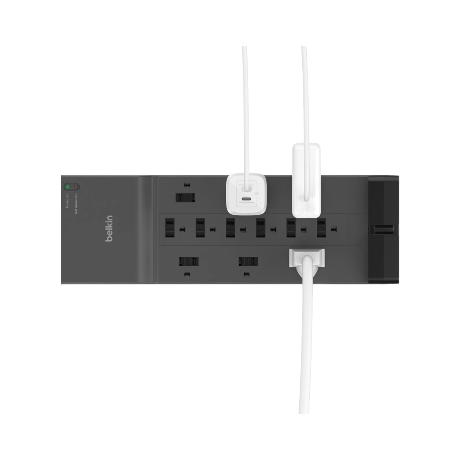 Belkin 8ft 12-Outlet Surge Protector (Black) — Being Shipped