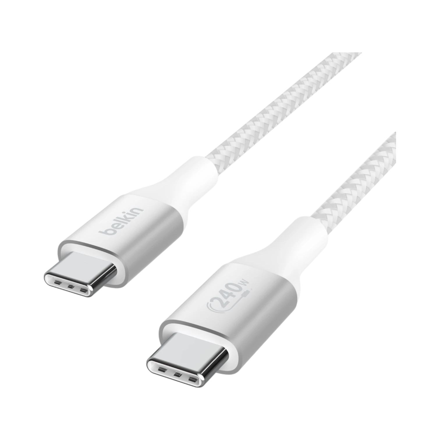 Belkin BoostCharge 240W USB-C Cable 6.6ft (White) — Being Shipped