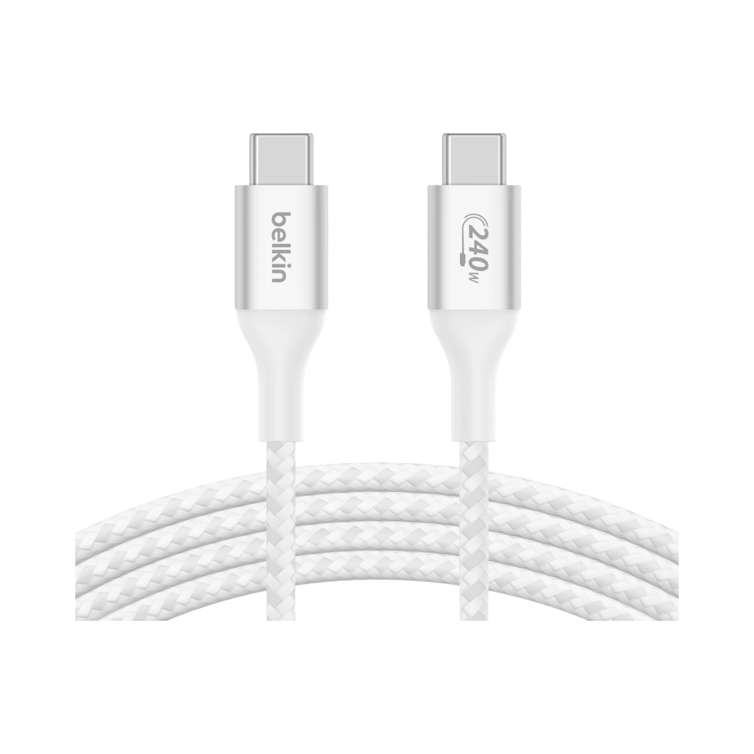 Belkin BoostCharge 240W USB-C Cable 6.6ft (White) — Being Shipped