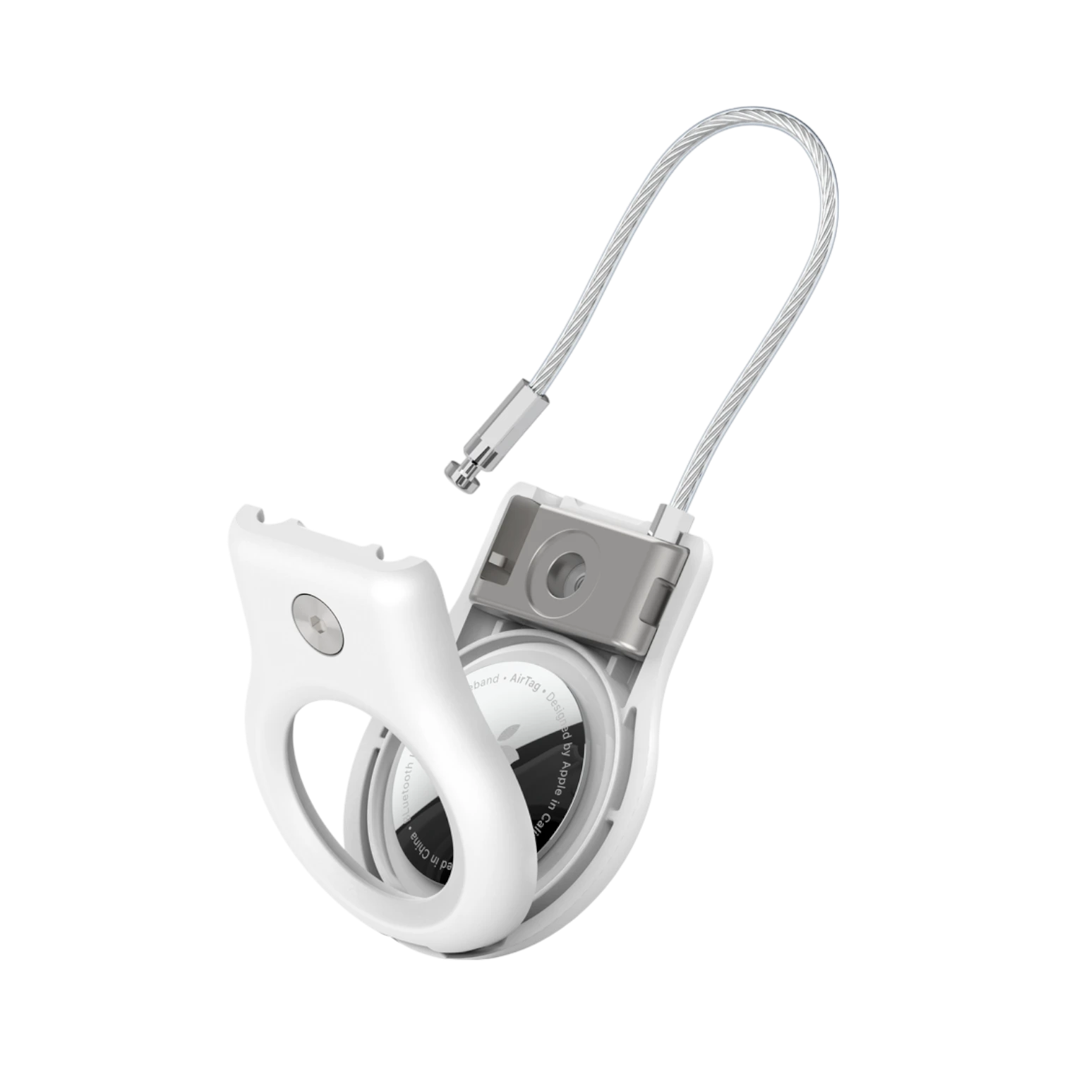 Belkin Secure Holder with Wire Cable for AirTag (White) — Being Shipped