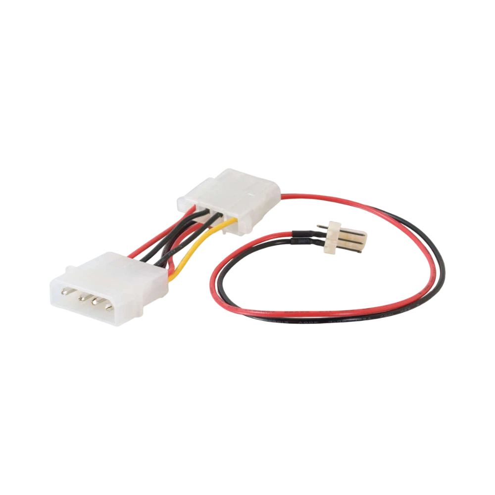 C2G 6in 3-Pin to 4-Pin Fan Power Pass-Through Adapter Cable — Being Shipped