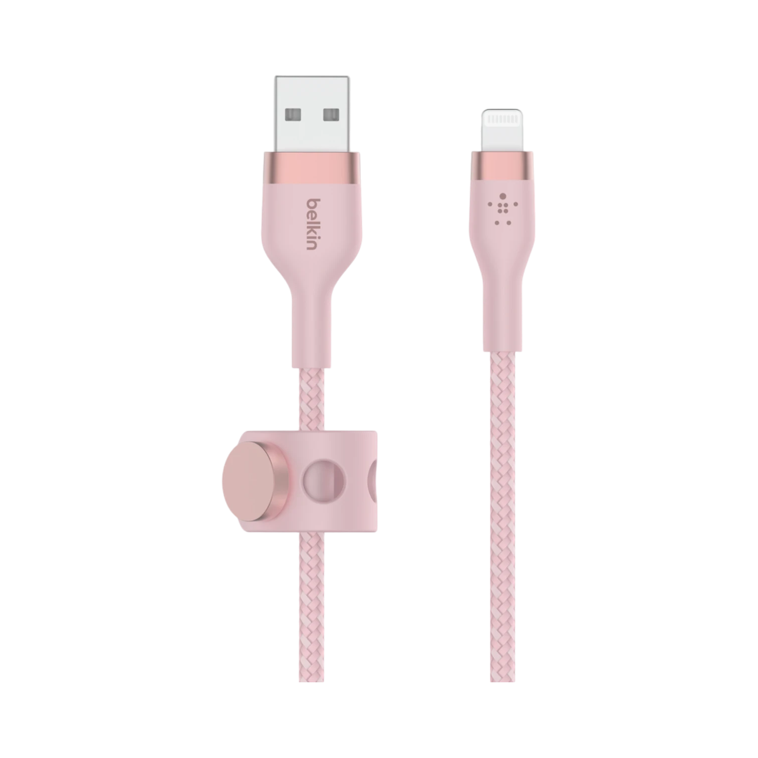 Belkin BoostCharge Pro Flex 6.6ft Lightning to USB-A Cable (Pink) — Being Shipped