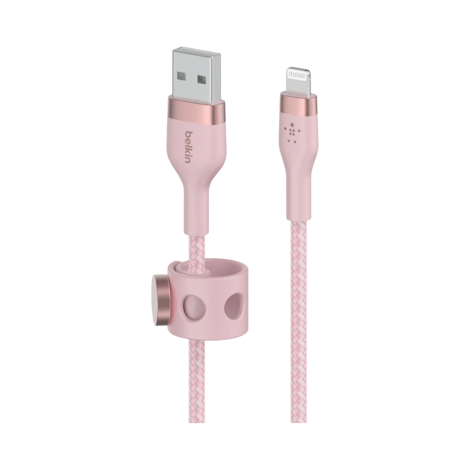 Belkin BoostCharge Pro Flex 6.6ft Lightning to USB-A Cable (Pink) — Being Shipped