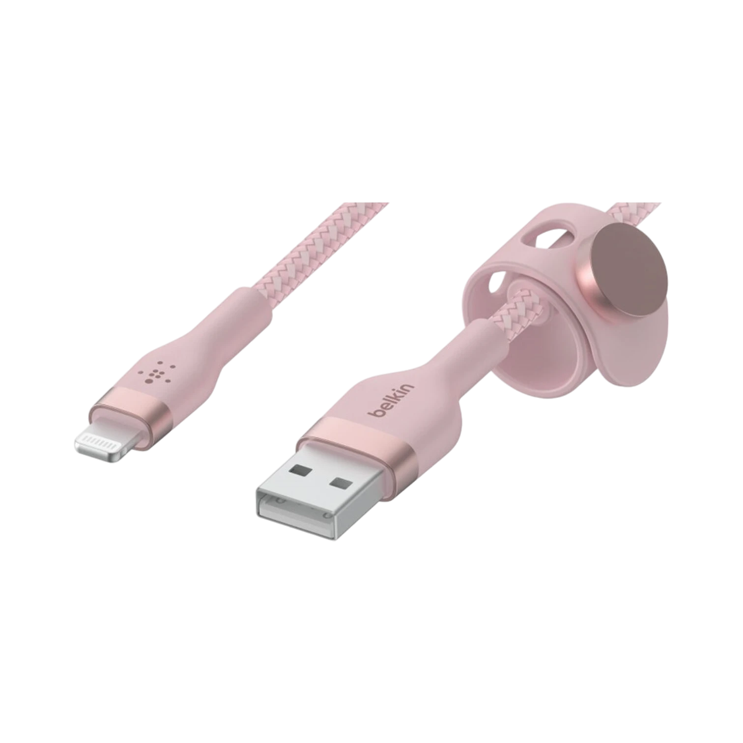 Belkin BoostCharge Pro Flex 6.6ft Lightning to USB-A Cable (Pink) — Being Shipped