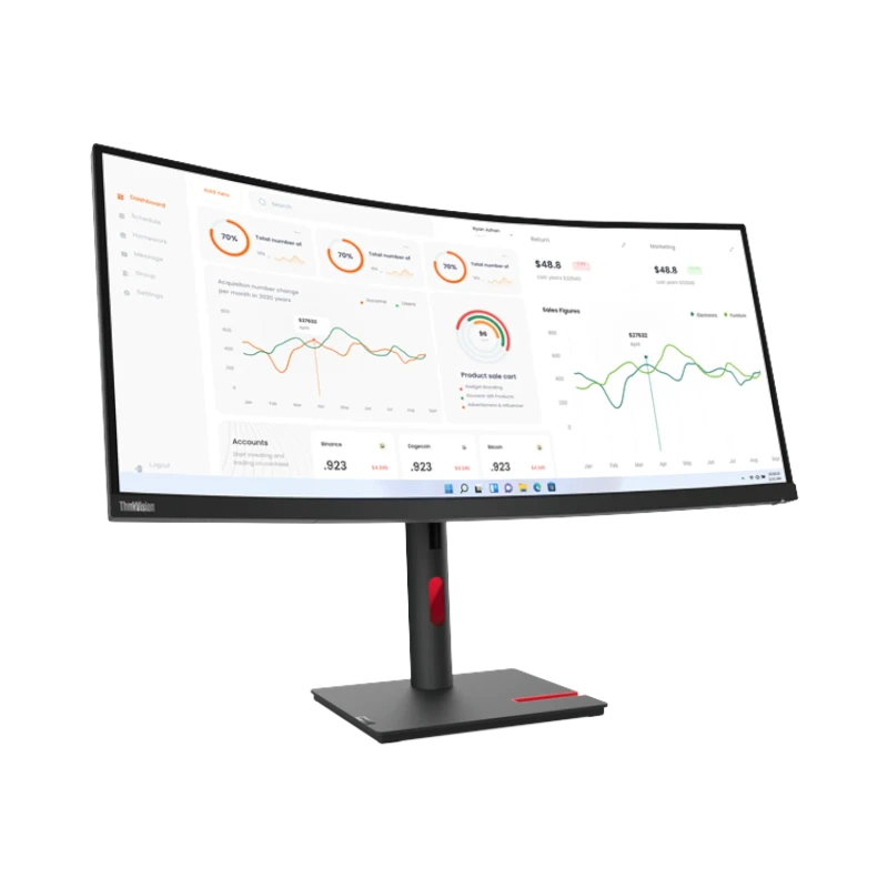 Lenovo ThinkVision T34w-30 34" WQHD Curved Monitor — Being Shipped