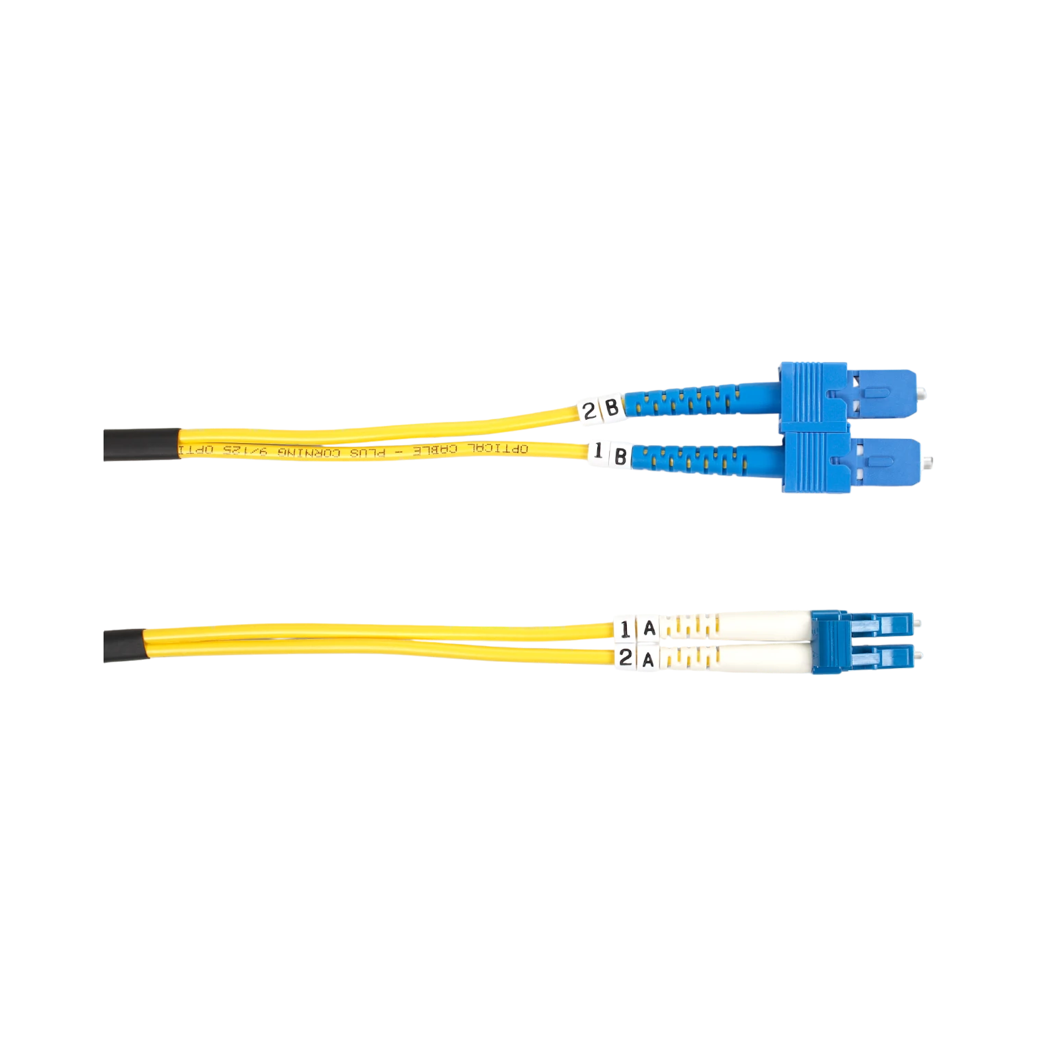 Black Box 16.4fts OS2 9/125 Singlemode SC to LC Fiber Optic Cable (Yellow) — Being Shipped