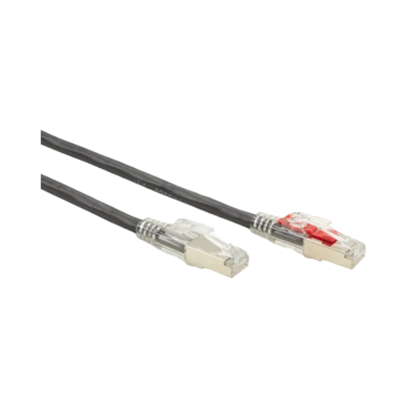 Black Box 20ft GigaTrue 3 CAT6A 650-MHz Locking Ethernet Cable (Black) — Being Shipped