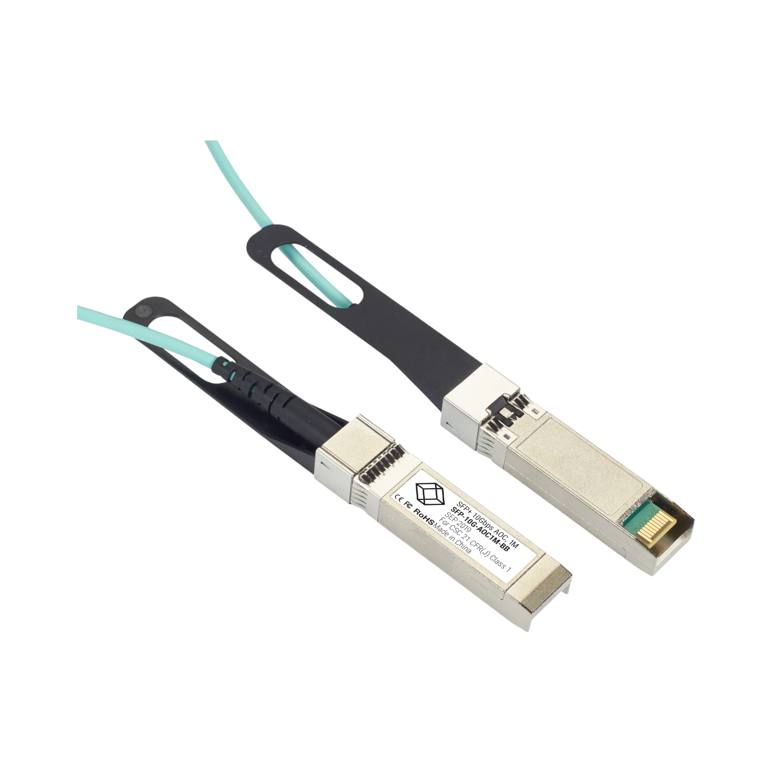 Black Box 6.5ft SFP+ 10Gbps Active Optical Cable (Aqua) — Being Shipped