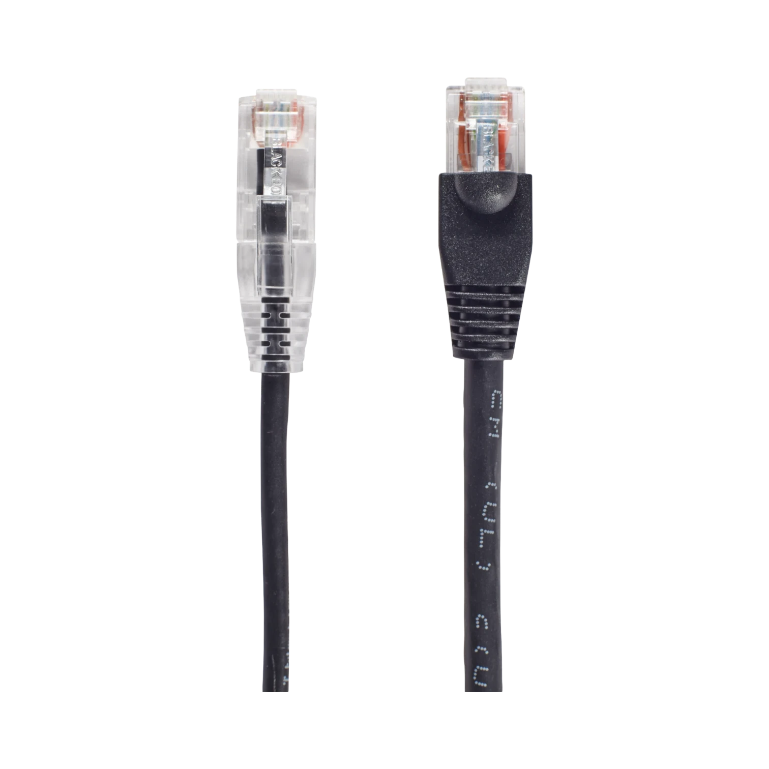 Black Box 12ft Slim-Net CAT6A 28AWG UTP Patch Cable (Black) — Being Shipped