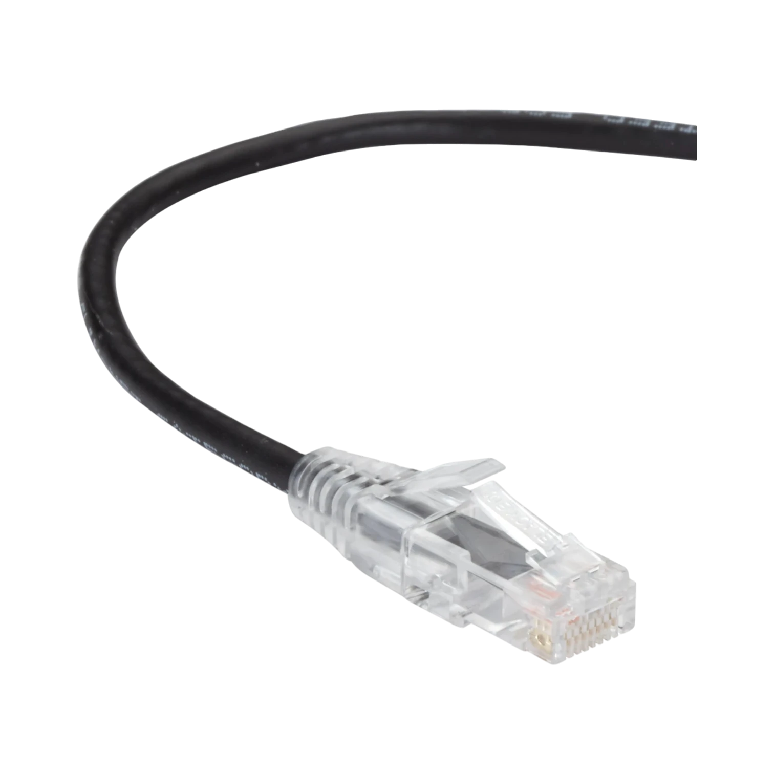 Black Box 12ft Slim-Net CAT6A 28AWG UTP Patch Cable (Black) — Being Shipped