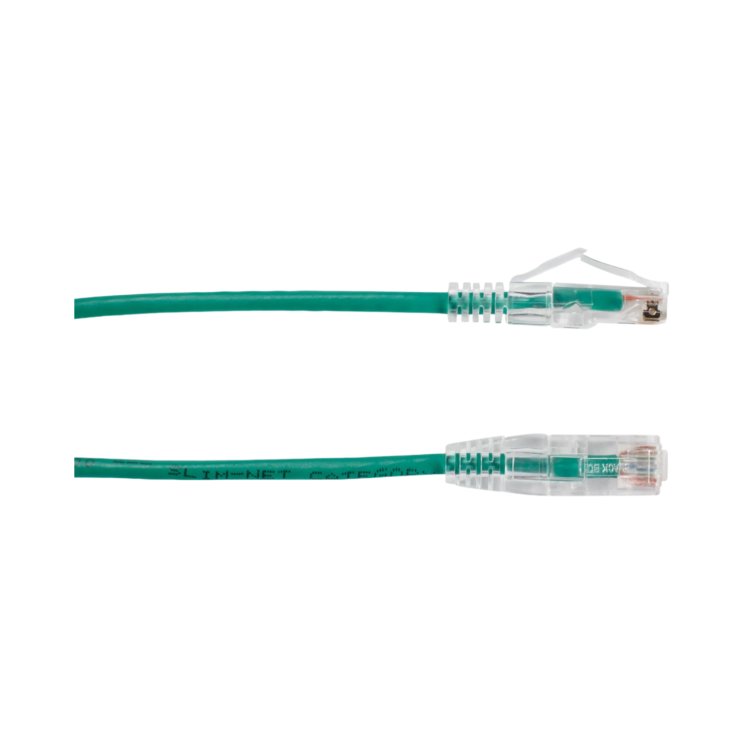 Black Box 12ft Slim-Net CAT6A 28AWG UTP Patch Cable (Green) — Being Shipped