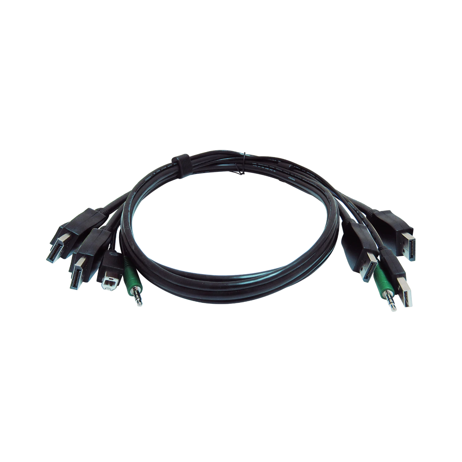 Black Box 10ft Secure KVM Cable with DisplayPort, USB, Audio — Being Shipped