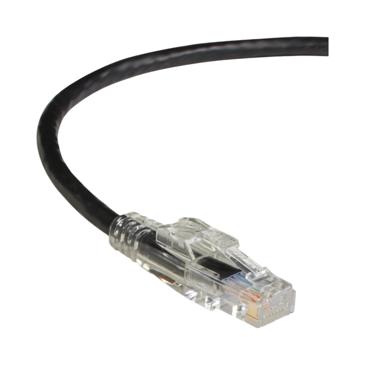 Black Box 100ft GigaBase 3 CAT5e 350-MHz Snagless Patch Cable (Black) — Being Shipped