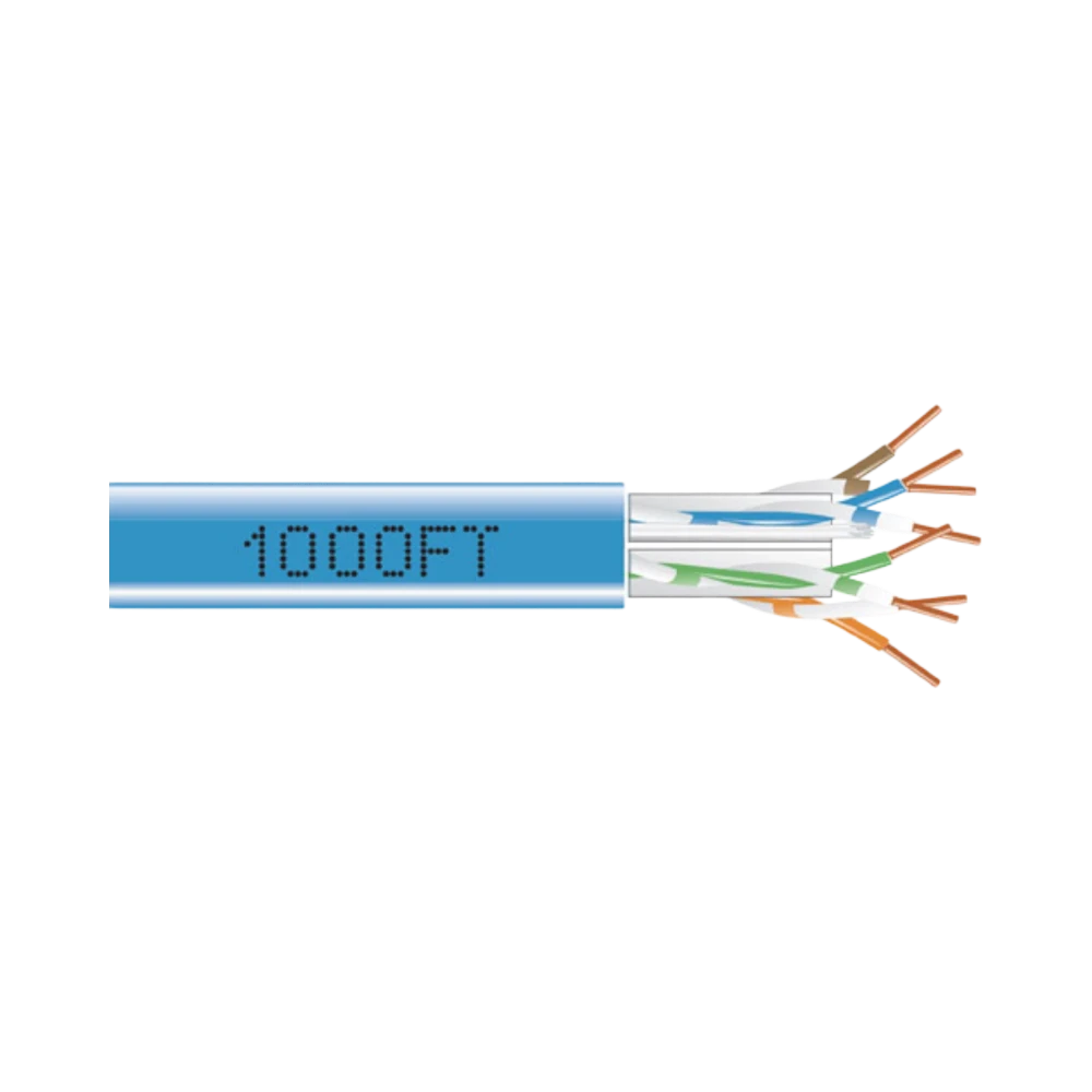 Black Box 1000ft GigaTrue CAT6A 650MHz Plenum Ethernet Cable (Blue) — Being Shipped