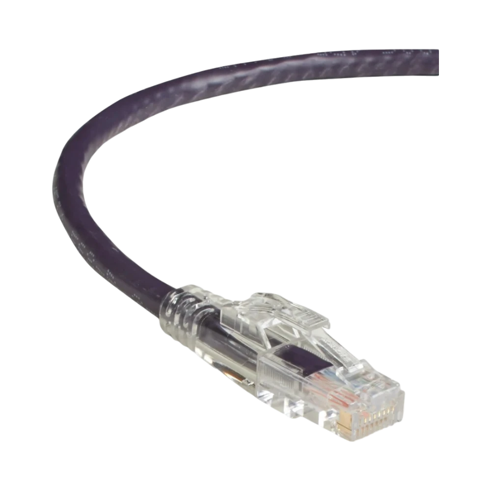 Black Box 1ft GigaTrue 3 CAT6 550-MHz Locking Ethernet Cable (Purple) — Being Shipped