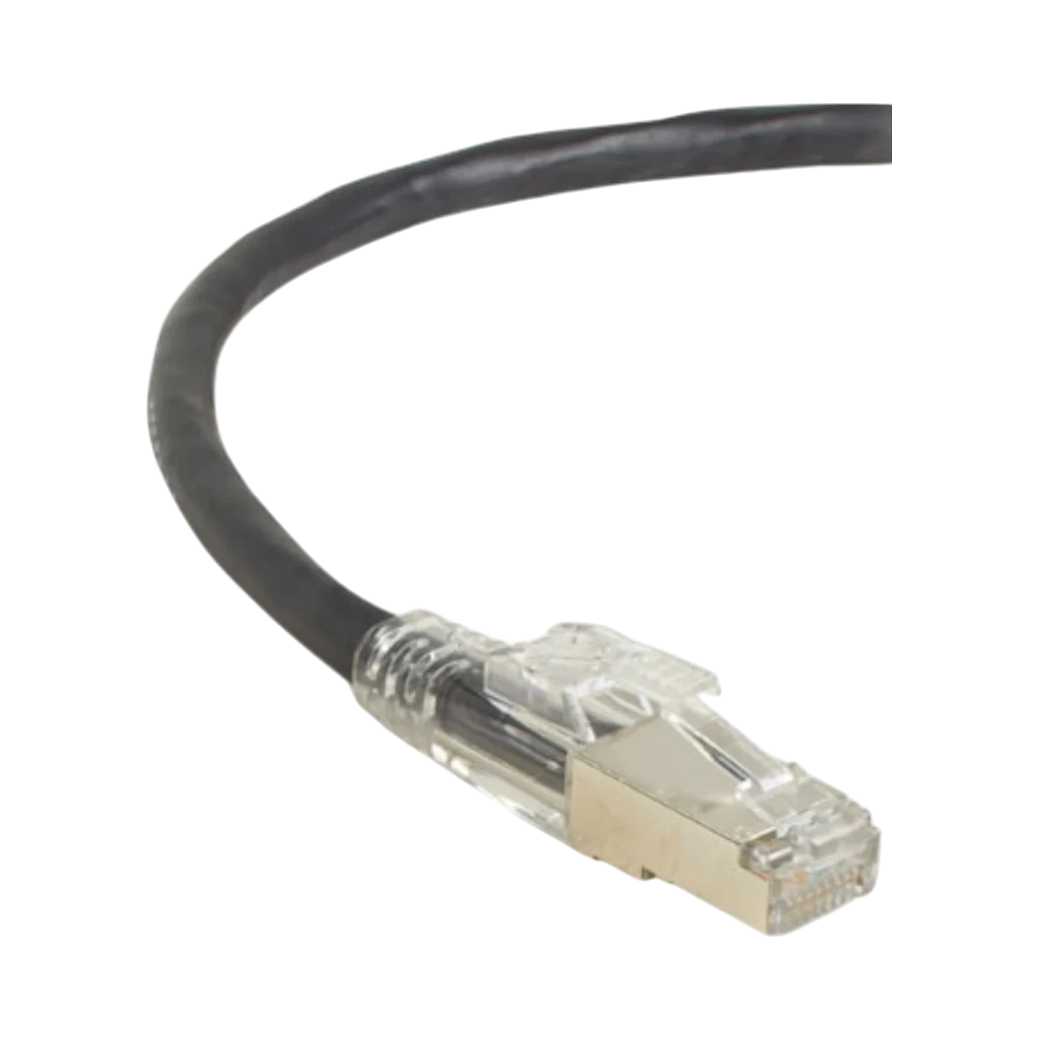 Black Box 2ft GigaTrue 3 CAT6 Shielded Ethernet Patch Cable (Black) — Being Shipped