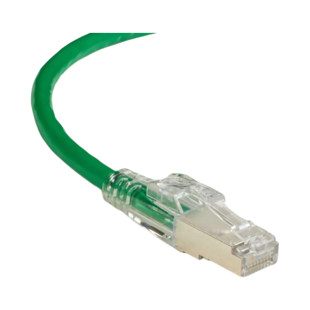 Black Box 3ft GigaTrue 3 CAT6 Locking Shielded Ethernet Cable (Green) — Being Shipped