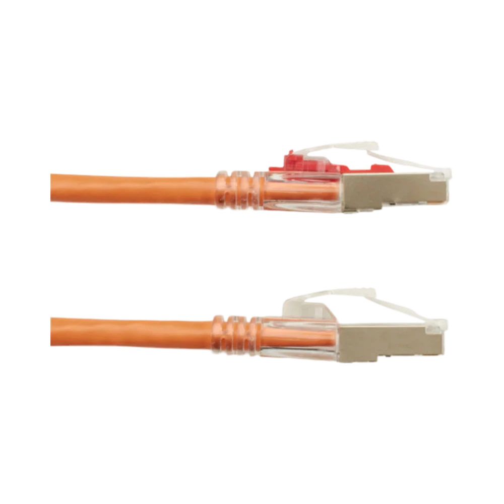 Black Box 2ft GigaTrue 3 CAT6 Shielded Ethernet Patch Cable (Orange) — Being Shipped