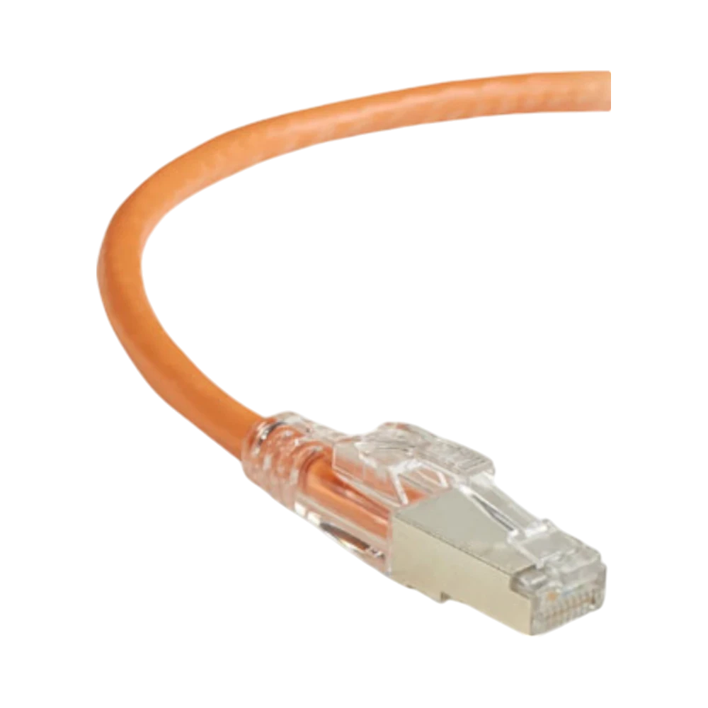 Black Box 2ft GigaTrue 3 CAT6 Shielded Ethernet Patch Cable (Orange) — Being Shipped