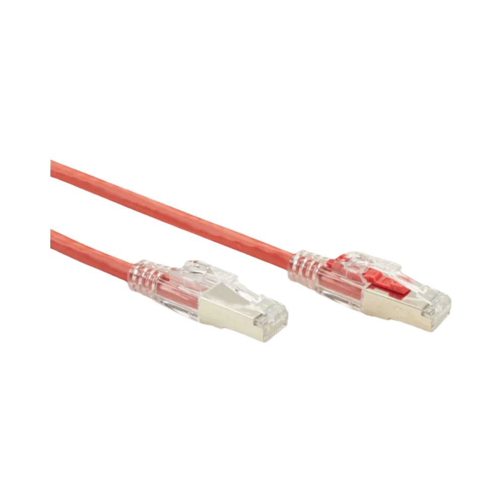 Black Box 3ft GigaTrue 3 CAT6 Shielded Ethernet Patch Cable (Red) — Being Shipped