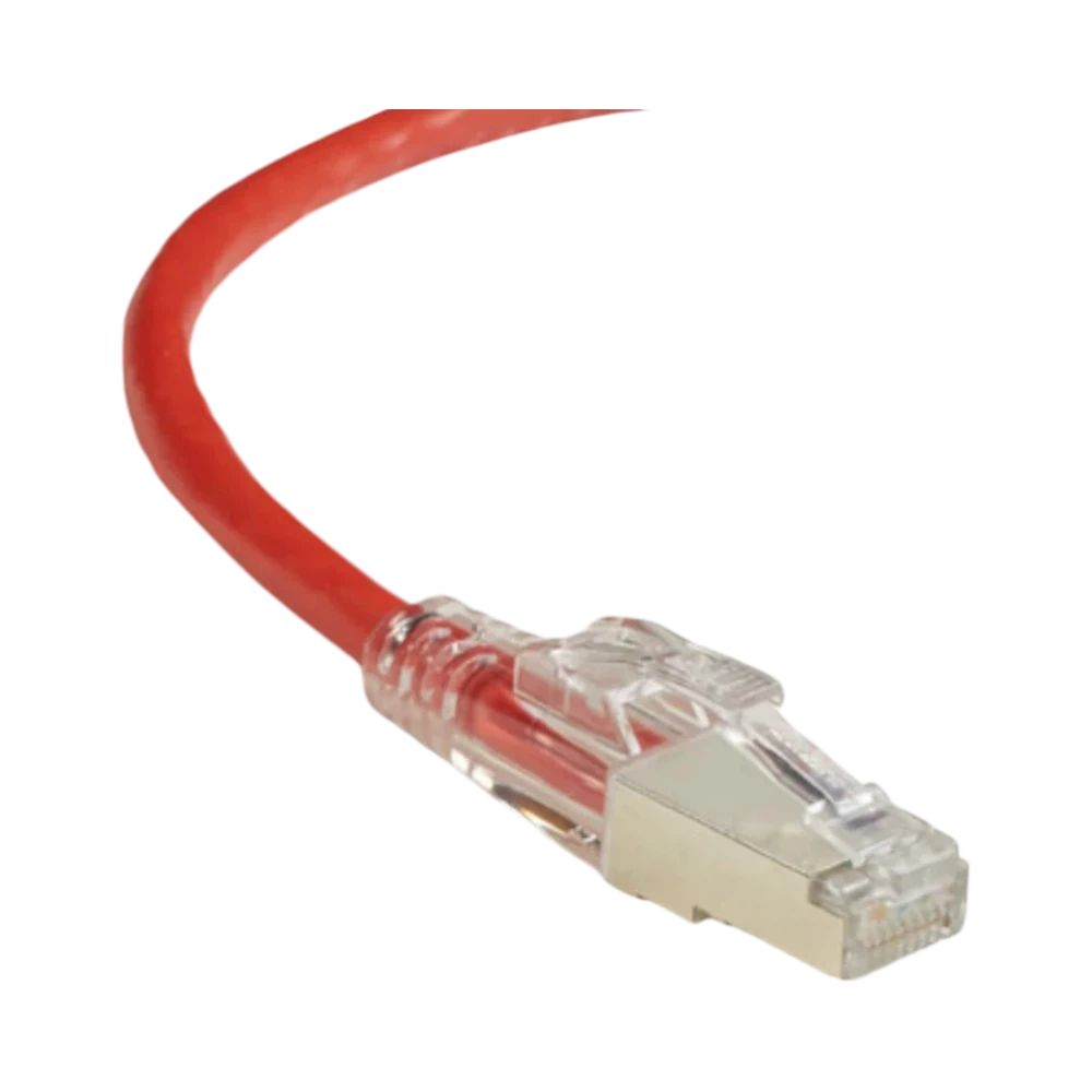 Black Box 3ft GigaTrue 3 CAT6 Shielded Ethernet Patch Cable (Red) — Being Shipped