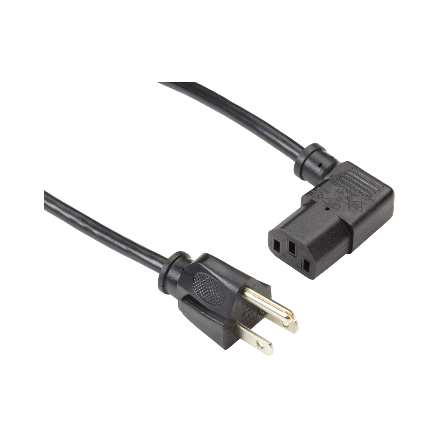 Black Box 6ft Right-Angle NEMA 5-15P to IEC-60320-C13 Power Cord — Being Shipped