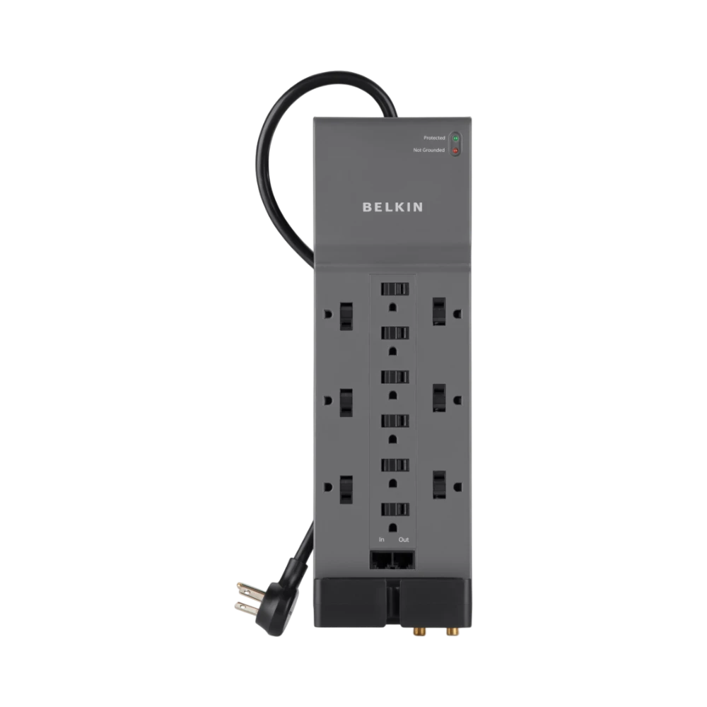 Belkin 10ft 12-Outlet Surge Protector (Black) — Being Shipped