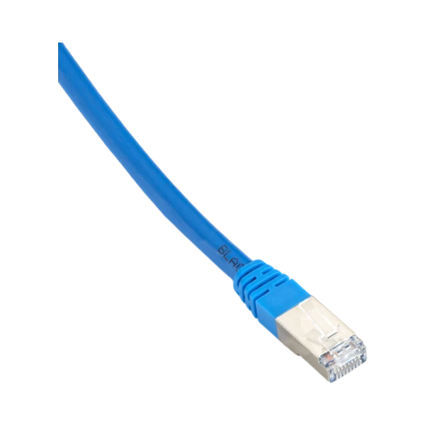 Black Box 7ft SlimLine Shielded CAT6 400MHz Ethernet Cable (Blue) — Being Shipped