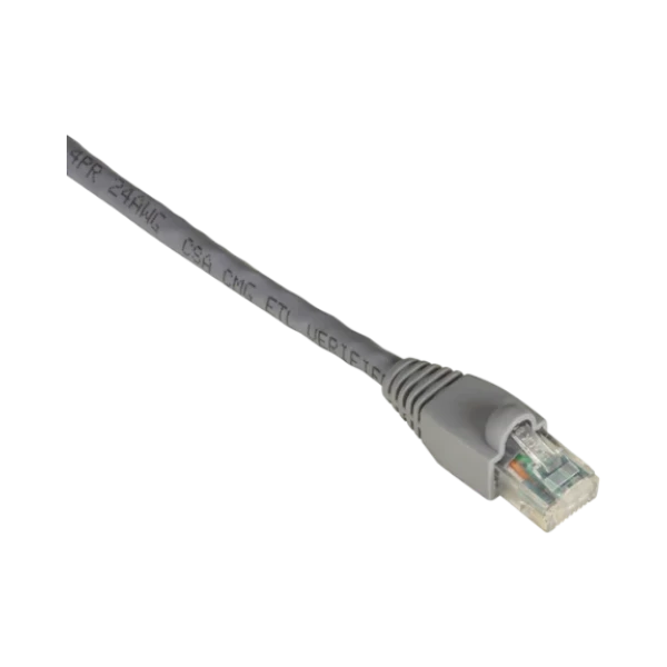 Black Box 1ft GigaTrue CAT6 550MHz Snagless Ethernet Cable (Gray) — Being Shipped