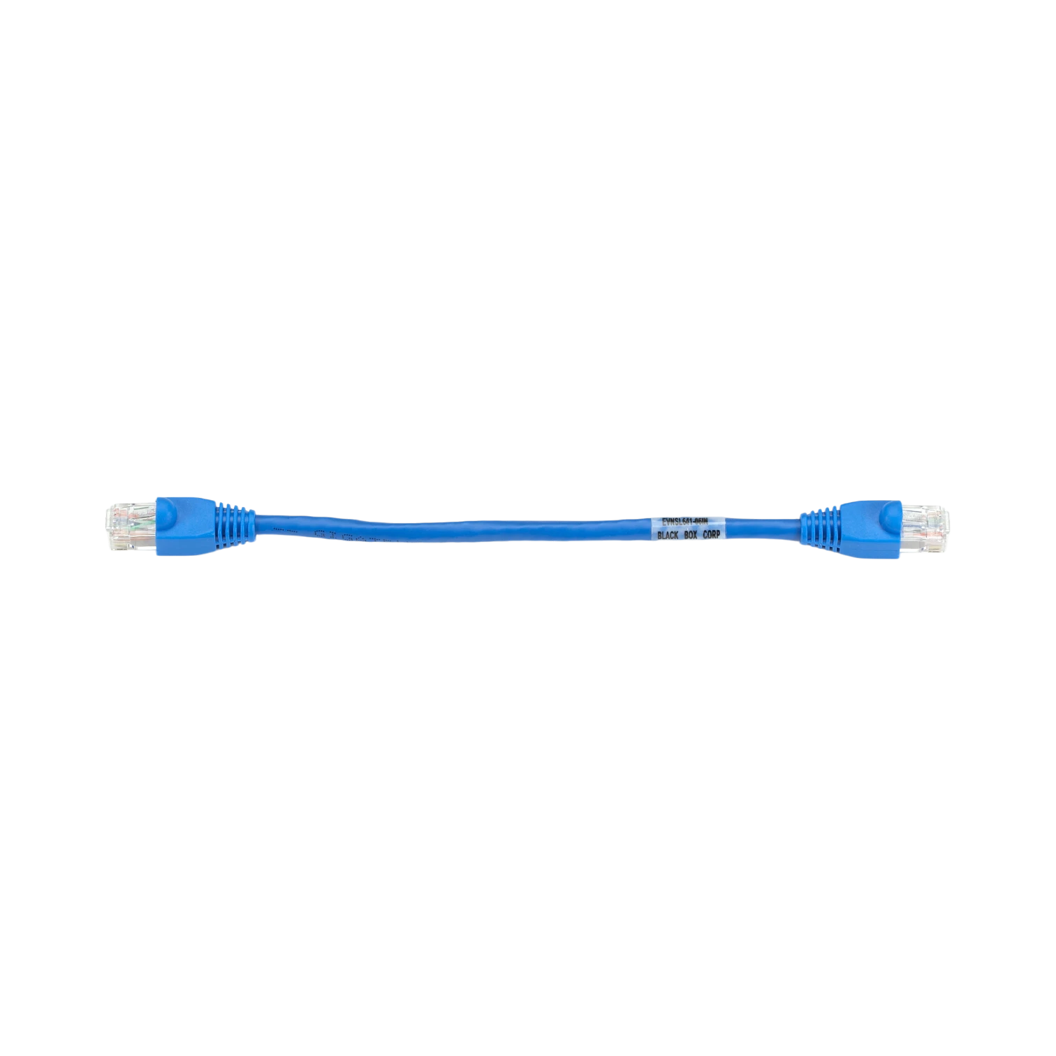 Black Box 9in GigaTrue CAT6 550MHz Snagless Ethernet Cable (Blue) — Being Shipped