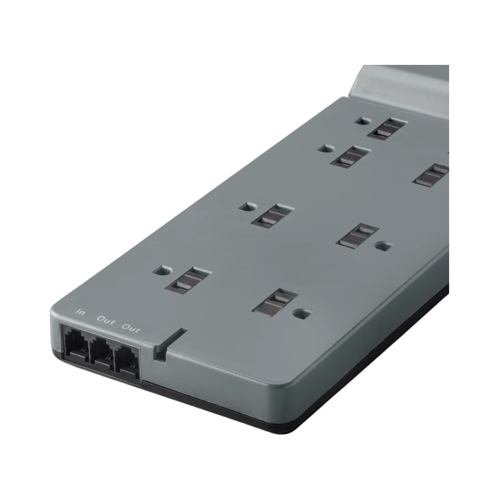 Belkin 3-Pack 8-Outlet Surge Protector with 6ft Cord (Gray) — Being Shipped