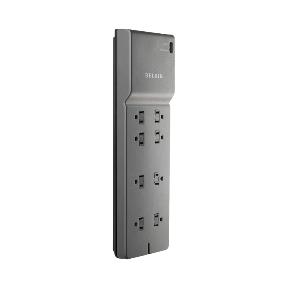 Belkin 3-Pack 8-Outlet Surge Protector with 6ft Cord (Gray) — Being Shipped