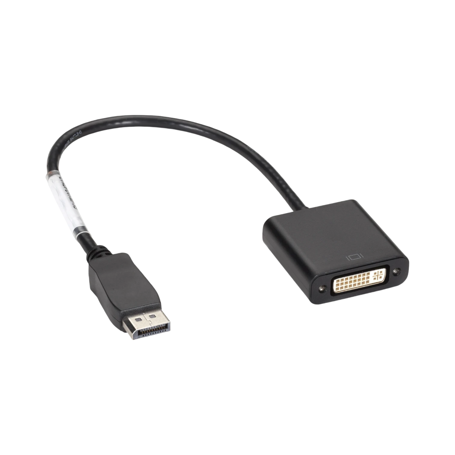 Black Box DisplayPort Male to DVI-D Female Dual Link Adapter (Black) — Being Shipped