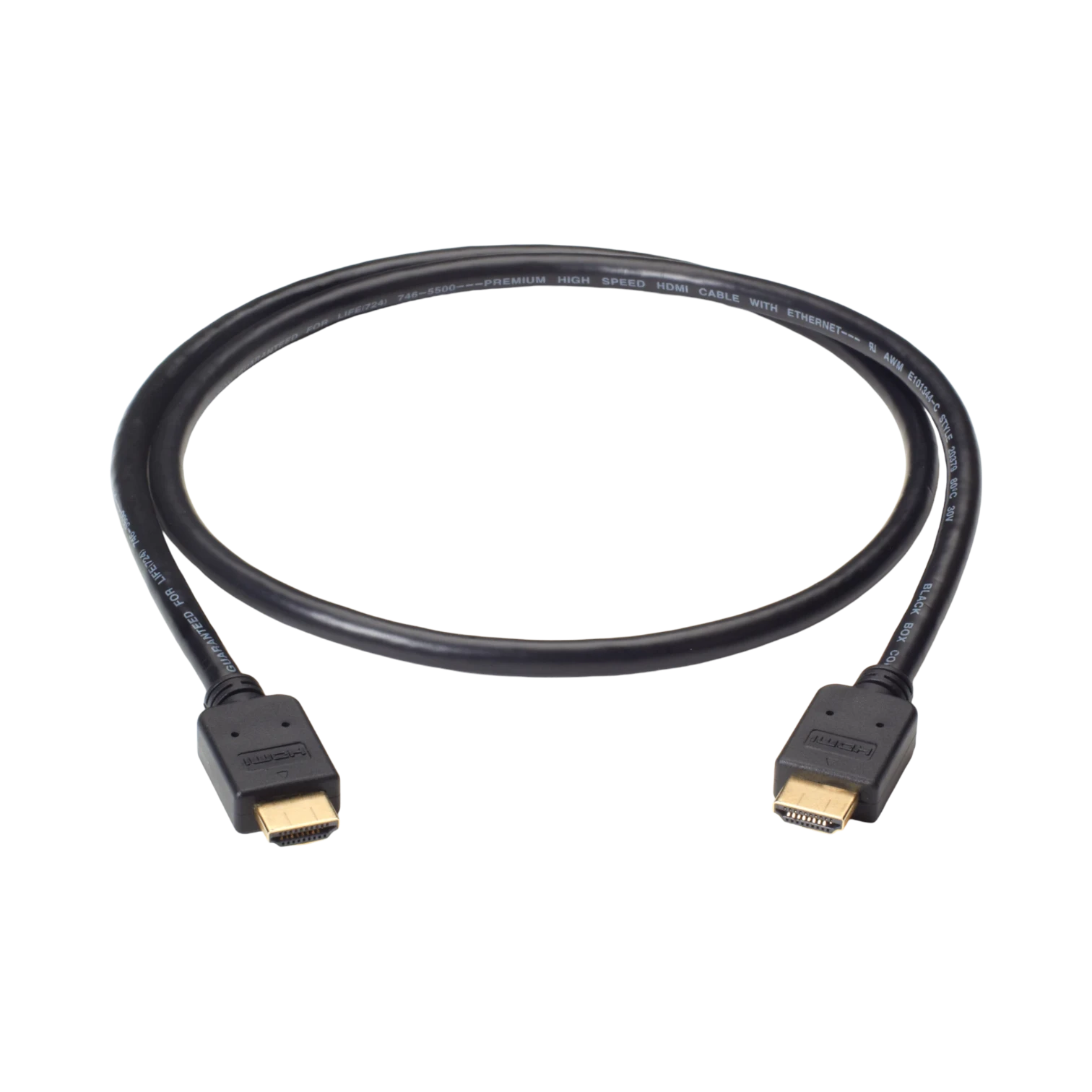 Black Box 3.2ft High-Speed HDMI Cable with Ethernet (Black) — Being Shipped